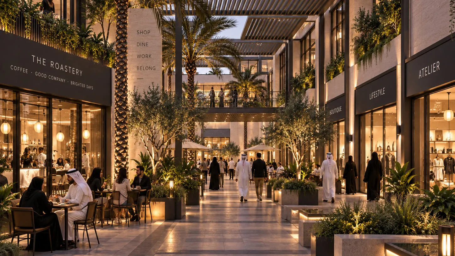 Concept visualisation of a mixed-use arcade